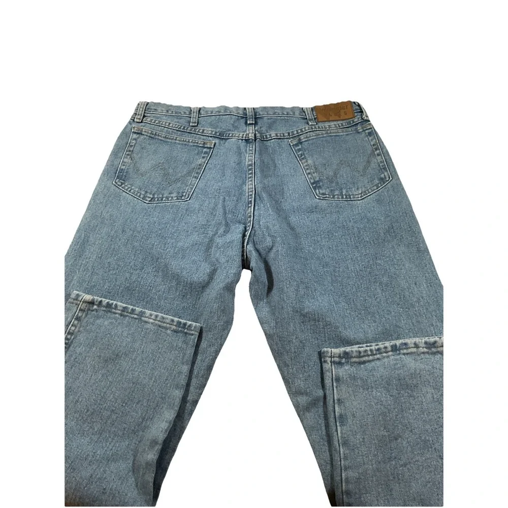 Wrangler Blues Jeans Men's‎ 40X30 Light Blue Wide Leg Denim L2